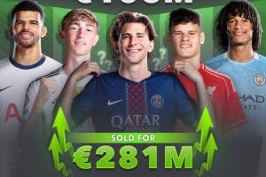 kaiyun-生意经伯恩茅斯1.05亿欧引进5人 近年陆续卖给各豪门收2.81亿